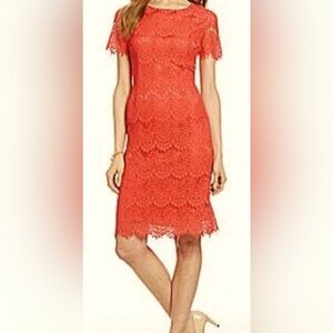 Preston and York coral, round neck, fully linen Size 16